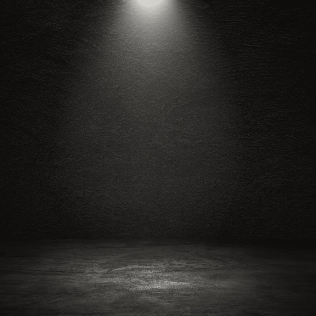 Black spotlight placeholder